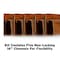 Fleming Supply J Channel Desk Cable Organizer, 5 Brown Raceway, Cord Cover Management Kit for Desks, Offices 855362BTX - alternate 3
